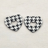 Heart Charm Pendants for Earrings DIY 50pcs