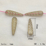 Arrival! 36X10mm 240pcs Bronzing Drop Beads for DIY Jewelry
