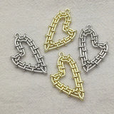 Heart Charm Pendants for DIY Necklace/Earrings, 100pcs