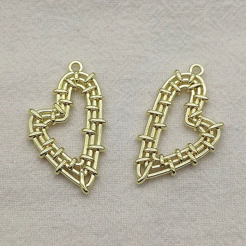 Heart Charm Pendants for DIY Necklace/Earrings, 100pcs