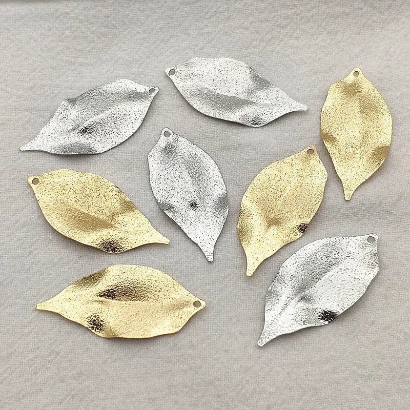 Arrival! 100pcs Brass Leaf Pendants Jewelry Findings