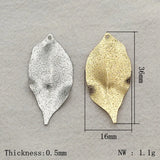 Arrival! 100pcs Brass Leaf Pendants Jewelry Findings
