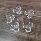Arrival! 36x38mm 100pcs Acrylic Clear Flower Beads DIY Parts