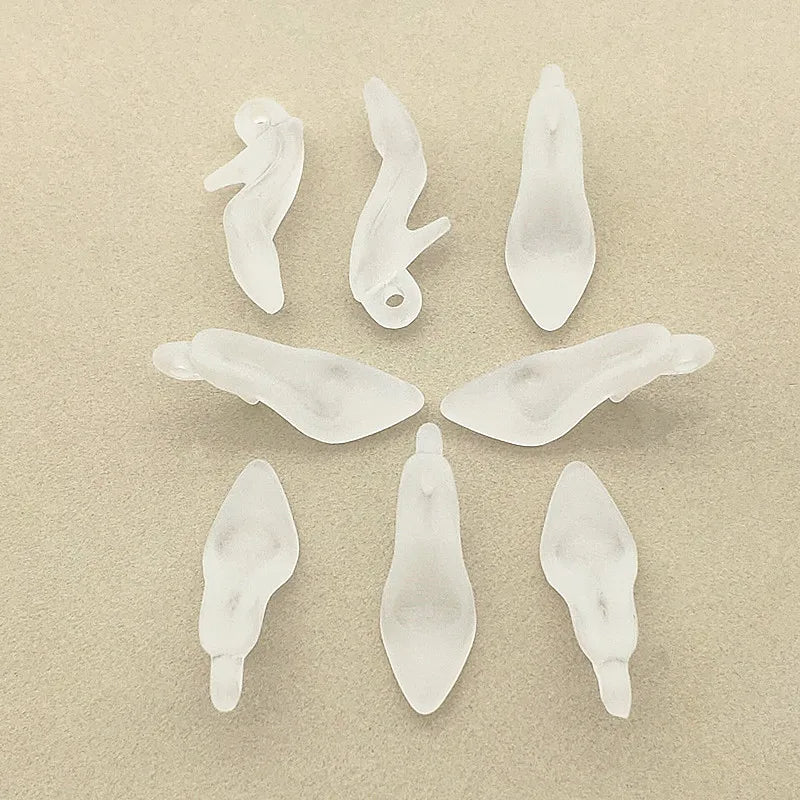 Frosted Effect High Heel Beads For DIY Jewelry 270pcs