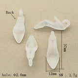 Frosted Effect High Heel Beads For DIY Jewelry 270pcs