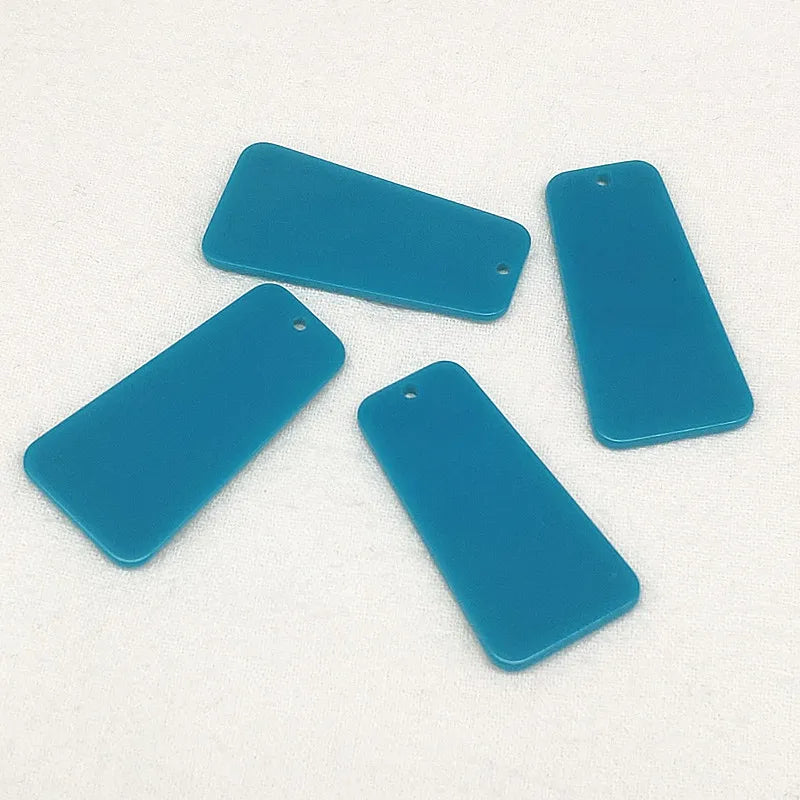 Neon Effect Trapezoid Charm Earring DIY 100pcs