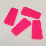 Neon Effect Trapezoid Charm Earring DIY 100pcs