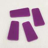 Neon Effect Trapezoid Charm Earring DIY 100pcs