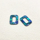 Arrival! Acrylic Shell Rectangle Charm 30pcs Earrings DIY