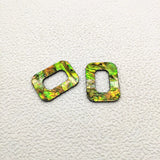 Arrival! Acrylic Shell Rectangle Charm 30pcs Earrings DIY