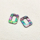 Arrival! Acrylic Shell Rectangle Charm 30pcs Earrings DIY