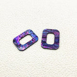 Arrival! Acrylic Shell Rectangle Charm 30pcs Earrings DIY