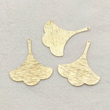 Brass Leaves Charm Pendants, DIY Jewelry Findings, 100pcs