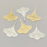 Brass Leaves Charm Pendants, DIY Jewelry Findings, 100pcs