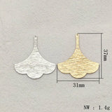 Brass Leaves Charm Pendants, DIY Jewelry Findings, 100pcs
