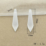 280pcs Acrylic Matte Frosted Cone Beads DIY Jewelry Findings 