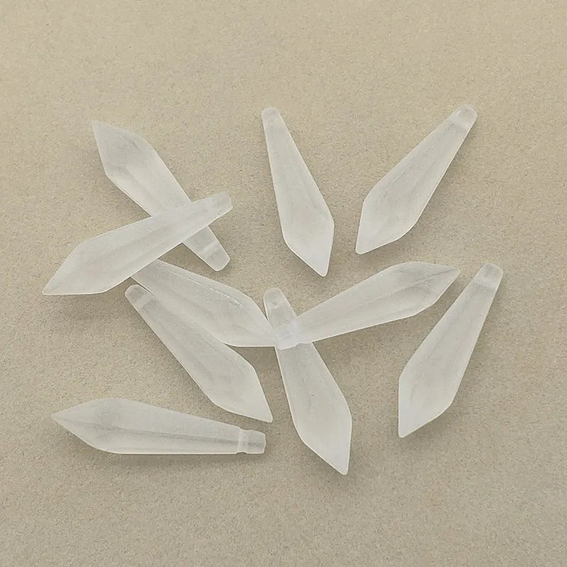 280pcs Acrylic Matte Frosted Cone Beads DIY Jewelry Findings 