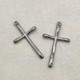 100pcs Zinc Alloy Cross Charm Pendants for DIY Jewelry Making