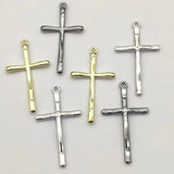 100pcs Zinc Alloy Cross Charm Pendants for DIY Jewelry Making