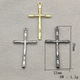 100pcs Zinc Alloy Cross Charm Pendants for DIY Jewelry Making
