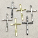 100pcs Zinc Alloy Cross Charm Pendants for DIY Jewelry Making