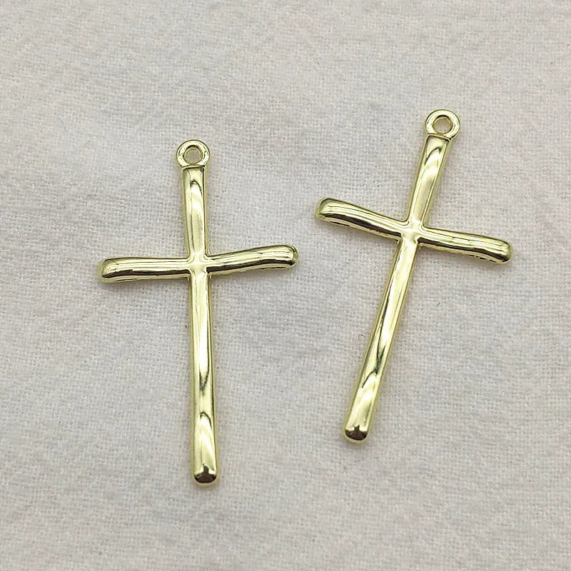 100pcs Zinc Alloy Cross Charm Pendants for DIY Jewelry Making