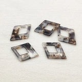 Acetic Acid Rhombus Charm for Necklace/Earring DIY Parts