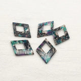 Acetic Acid Rhombus Charm for Necklace/Earring DIY Parts