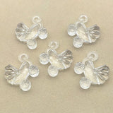 130pcs Clear Acrylic Car Beads Earring/Necklace DIY Parts
