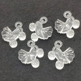130pcs Clear Acrylic Car Beads Earring/Necklace DIY Parts