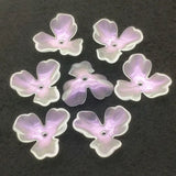 100pcs Clear Magic Flower Beads For DIY Jewelry, 38x35mm