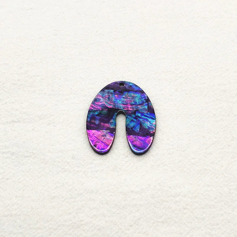 Arrival! Acrylic Shell Charm Earrings DIY Parts 30pcs