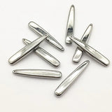 300pcs CCB Effect Trapezoid Beads for DIY Jewelry, 39x7mm