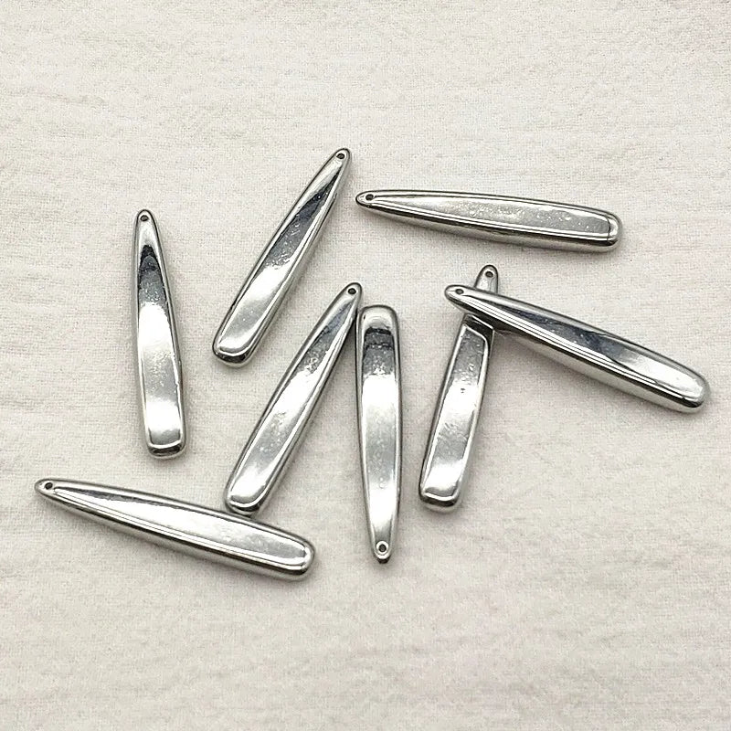 300pcs CCB Effect Trapezoid Beads for DIY Jewelry, 39x7mm