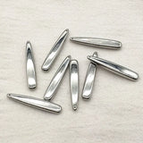 300pcs CCB Effect Trapezoid Beads for DIY Jewelry, 39x7mm