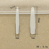 500pcs Clear Matte Frosted Drop Beads Necklace Earrings DIY Jewelry Components