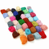 40 Colors 3g/bag Felting Wool Fibre Felt Fabric Craft Toys Wool Felting Craft