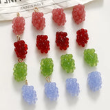 40pcs Jelly Colorful Fruit Grape DIY Charms Necklace Bracelet Pendants