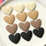 40pcs Heart Resin Cabochons 34*38mm Girls Jewelry Hair Rope Patch Sticker
