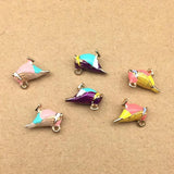 40pcs 3D Animal Bird Enamel Alloy Charms Necklace Pendants