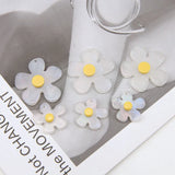 40pcs/Lot Resin Flower Charms Transparent Earring Necklace Bracelet Pendants