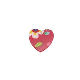 40pcs Floral Heart Shape Resin Charms DIY Jewelry Findings