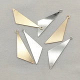 100pcs Brass Triangle Pendant Charm for DIY Jewelry Making