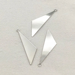 100pcs Brass Triangle Pendant Charm for DIY Jewelry Making