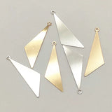100pcs Brass Triangle Pendant Charm for DIY Jewelry Making