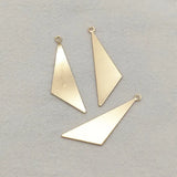100pcs Brass Triangle Pendant Charm for DIY Jewelry Making
