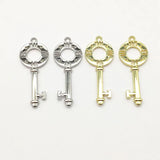 Arrival! 40x15mm 100pcs Zinc Alloy Key Charm for DIY Jewelry, Findings