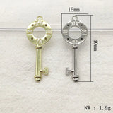 Arrival! 40x15mm 100pcs Zinc Alloy Key Charm for DIY Jewelry, Findings