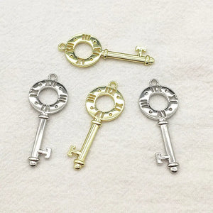 Arrival! 40x15mm 100pcs Zinc Alloy Key Charm for DIY Jewelry, Findings