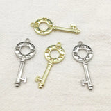 Arrival! 40x15mm 100pcs Zinc Alloy Key Charm for DIY Jewelry, Findings